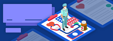 医用用品电商淘宝banner图背景