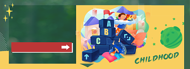 育儿早教智能拼图淘宝banner背景