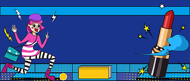 美妆博主同款公众号首图背景