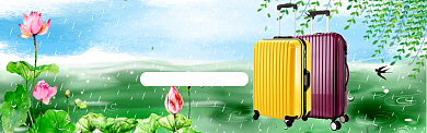 春游江南水乡旅行淘宝banner背景