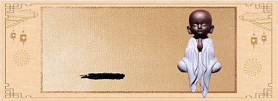 禅意摆件淘宝banner背景