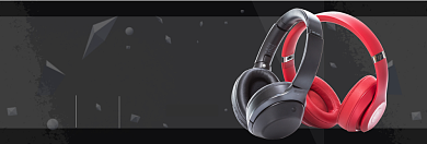 时尚智能耳机淘宝banner背景