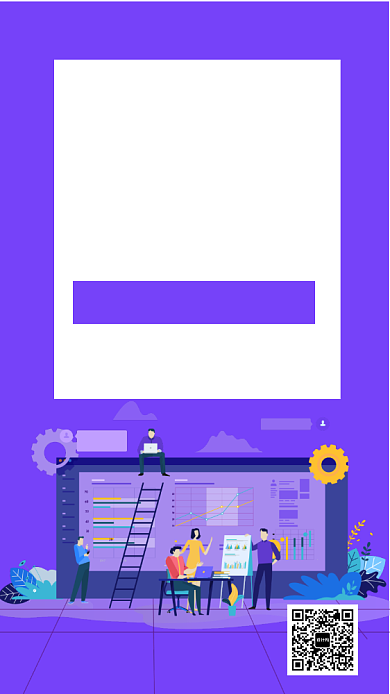 扁平稳健理财手机海报背景