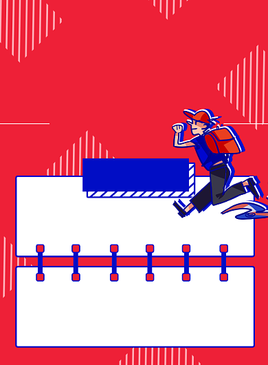 红色明亮创意招聘印刷海报背景