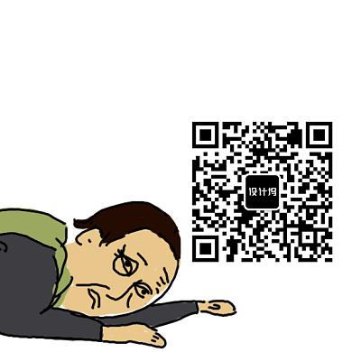 卡通人物关注新媒体二维码背景