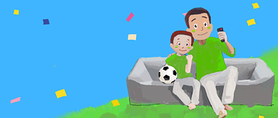 卡通手绘父亲节插画微信公众号素材图片背景