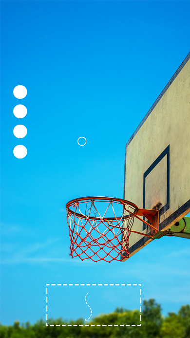 时光流年篮板日签海报背景