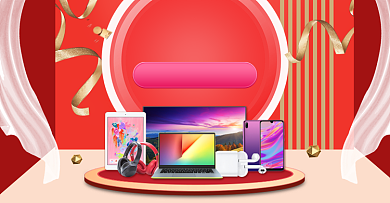 大气风格数码产品淘抢购电商海报背景