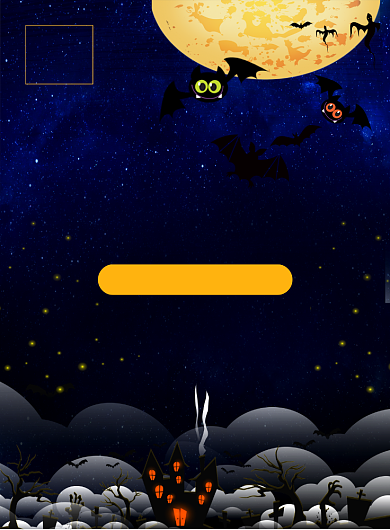 黑色卡通简约大气万圣节宣传促销海报背景