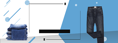 冬季牛仔裤爆款淘宝banner背景