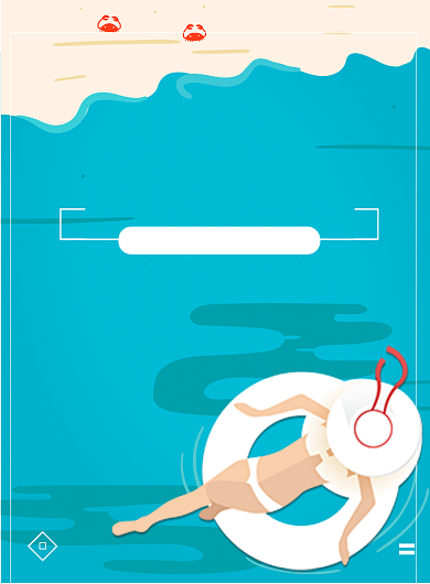 蓝色卡通风运动健身游泳俱乐部游泳印刷海报背景