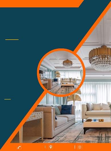 简约大气几何房屋出租海报背景