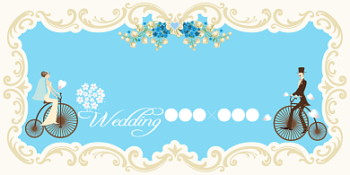 白色浪漫婚礼展板背景