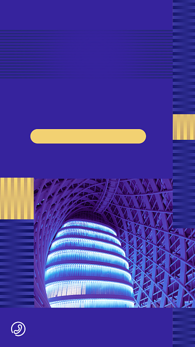 蓝色时尚地产旺铺招租海报背景