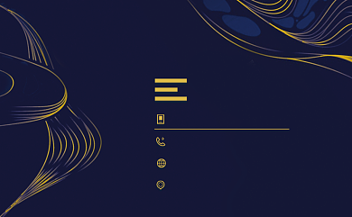 蓝色简约男士名片背景