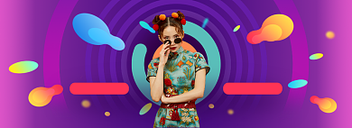 服装淘宝电商banner图背景
