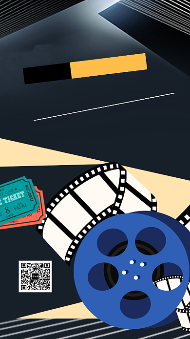 电影院促销手机海报宣传背景