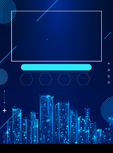简约智慧城市智能时代科技宣传海报背景