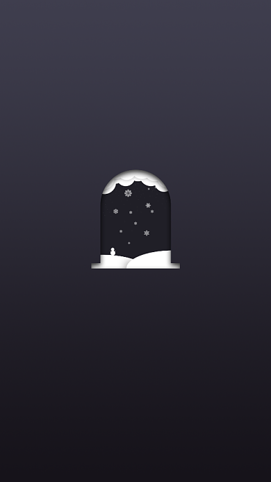 暗色雪花创意手机壁纸海报背景