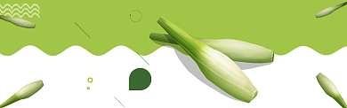 绿色水果蔬菜茭白促销banner背景