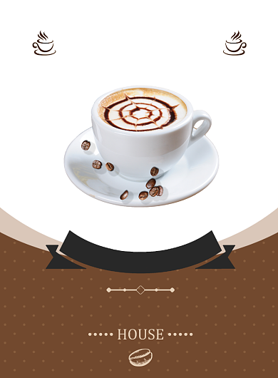 咖啡店奶茶店饮品宣传印刷海报背景