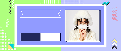 扁平秋冬搭配公众号首图背景