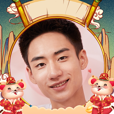 红色喜庆节日过年头像头像淘宝直通车图片背景