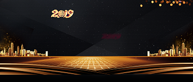 黑金大气盛大开业公众号首图背景