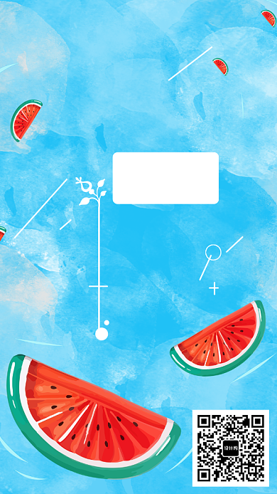 你好七月月签手机海报背景