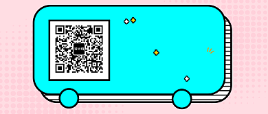 卡通创意扫描福利公众号首图背景