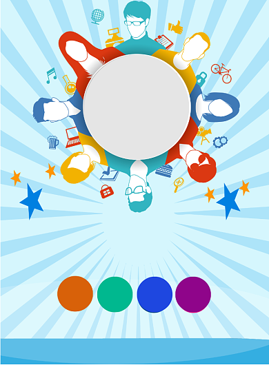 时尚招聘印刷海报背景