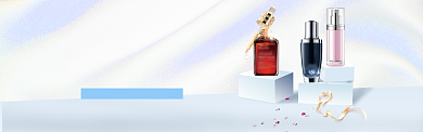 秋季补水保湿护肤品banner背景