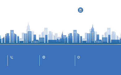 简约蓝色商务地产名片背景