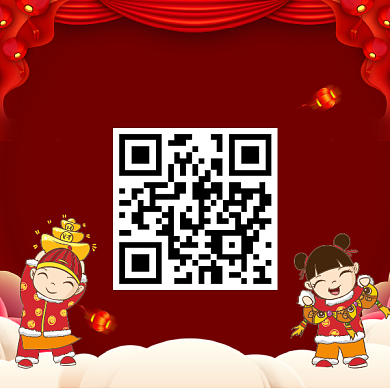 中国传统新年二维码背景