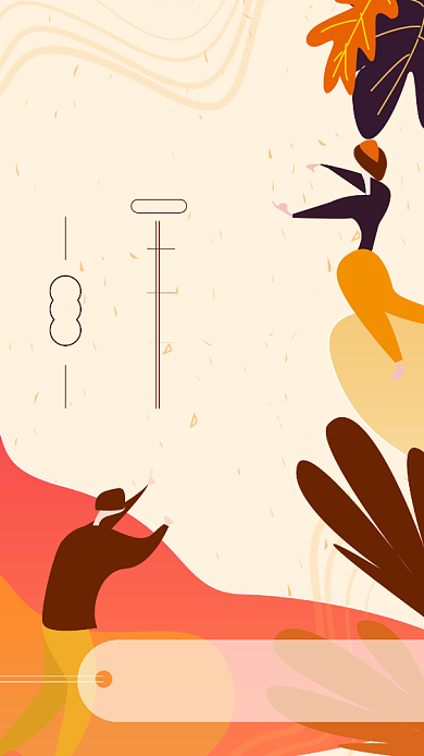 简约手绘大学生艺术节流程表海报背景