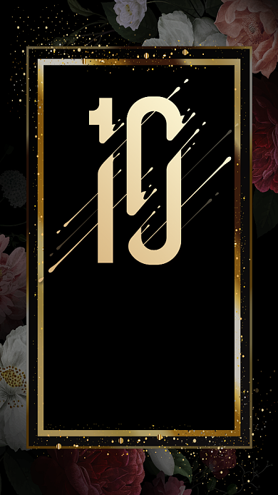 十周年庆典手机海报背景