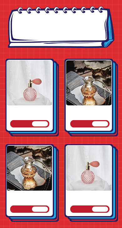 暗调气质香水商品关联列表淘宝banner背景