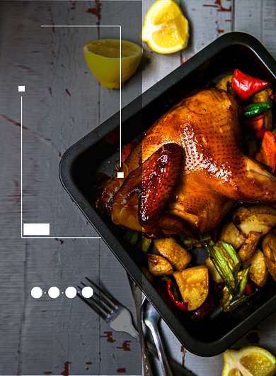 午餐正餐餐厅美食海报背景