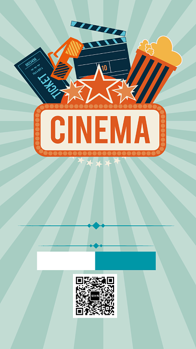 电影之夜手机海报宣传背景