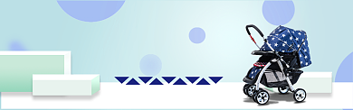 婴儿车母婴产品电商淘宝促销banner背景