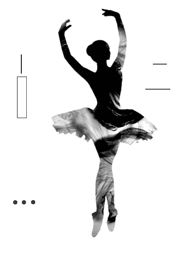 简约芭蕾舞培训印刷海报背景