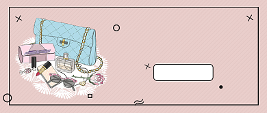 粉色夏季穿搭潮流首图背景