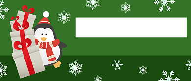 圣诞礼物来袭公众号首图背景