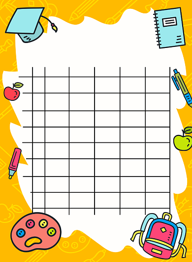 黄色简约课程表广告印刷海报模板背景