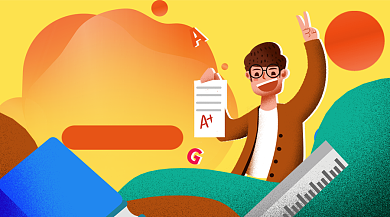 卡通手绘英语培训班英文补习班手机海报背景