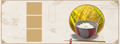 中国风大米专场淘宝banner背景