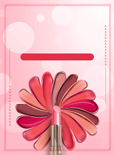 唇唇欲动美妆上新季创意印刷海报背景