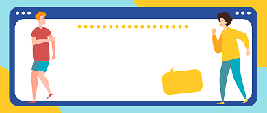 扁平简约社团招新公众号首图背景