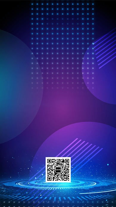 科技感创意互联网蓝色邀请函背景