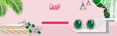 粉色创意首饰电商淘宝淘宝banner背景